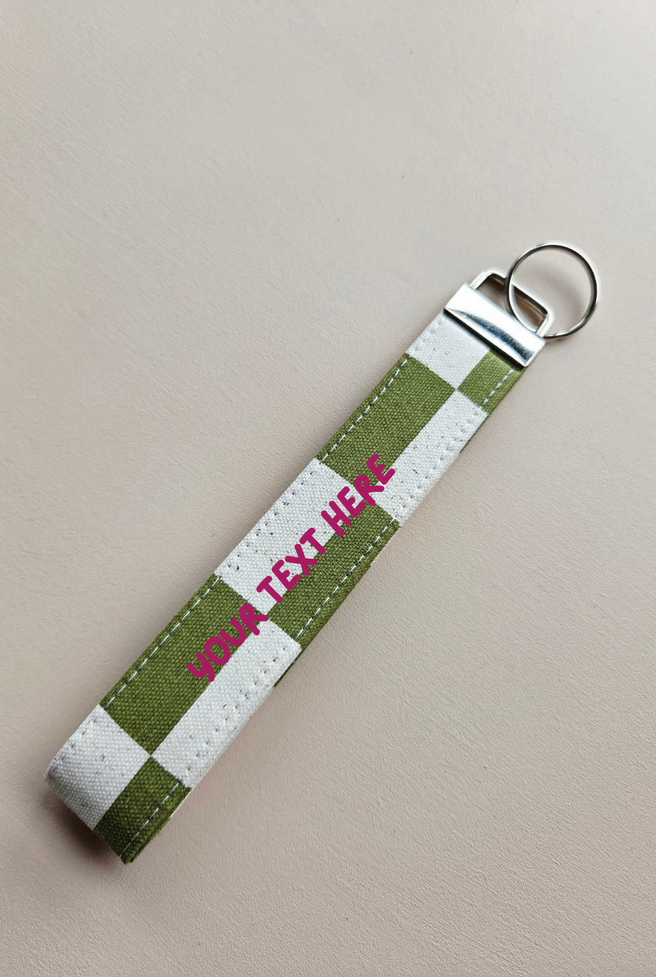 Personalised Wristlet Keychain - Forest