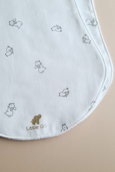 Double Cotton Burp Cloth (2pk) - Whiskers