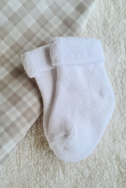 Baby Cotton Socks - White