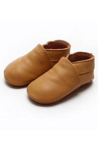 Soft Sole Leather Shoes - Tan