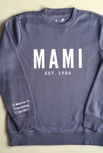 Personalised MAMA Sweatshirt - DARK GREY