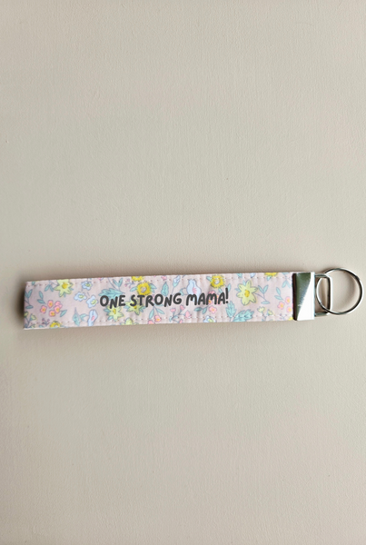 Personalised Wristlet Keychain - Soft Floral
