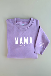 Personalised MAMA Sweatshirt - LILAC