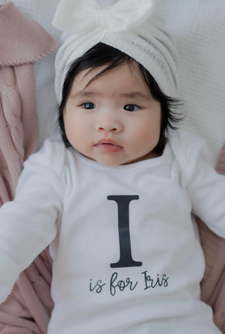 Personalised Cotton Bodysuit - N if for Name