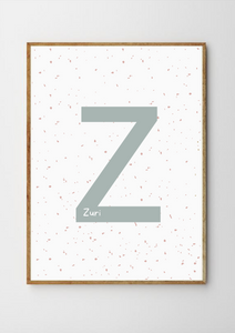 Personalised Spotty Monogram - Soft Grey