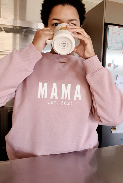 Personalised MAMA Sweatshirt - BLUSH