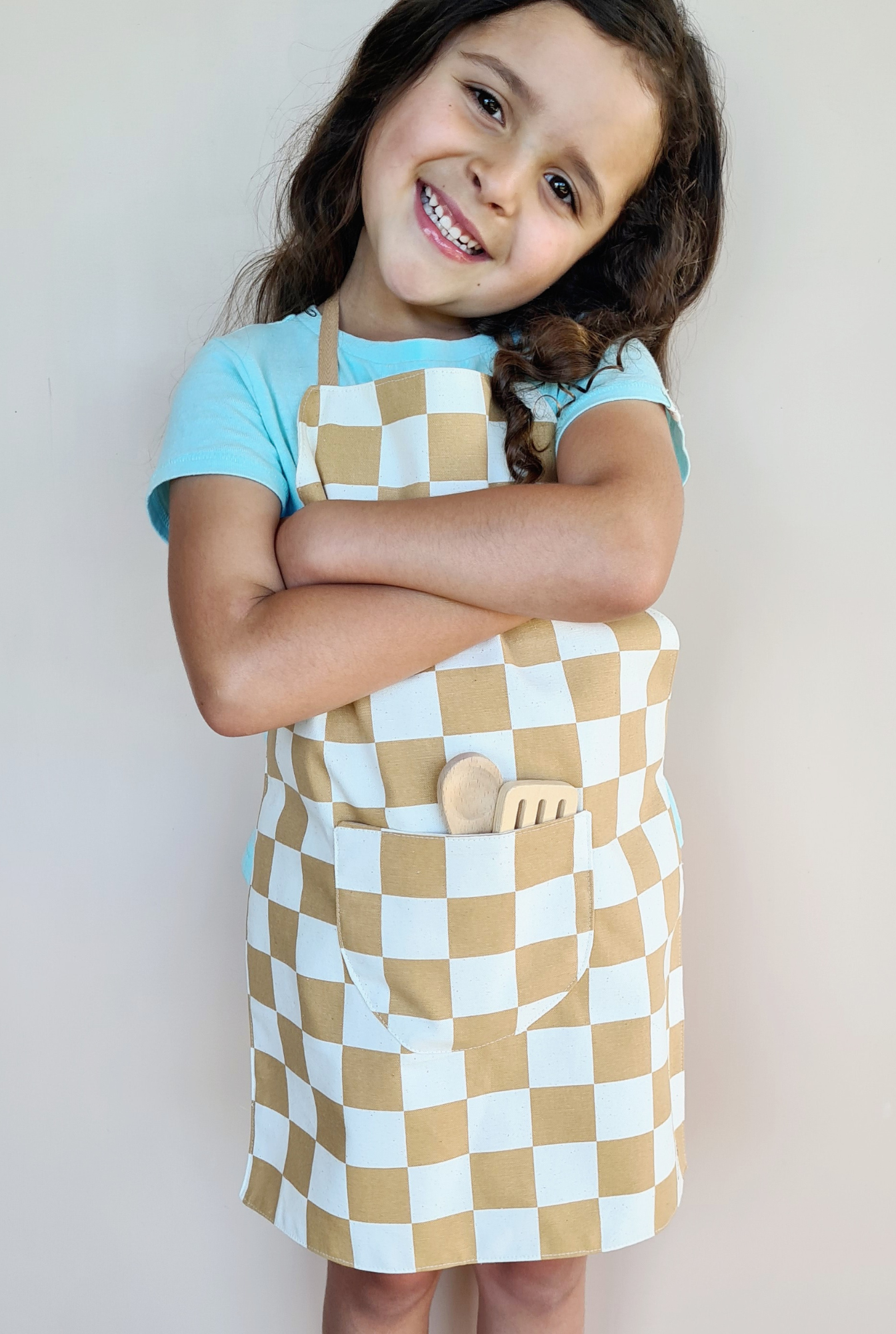 Personalised Kids Apron - Caramel