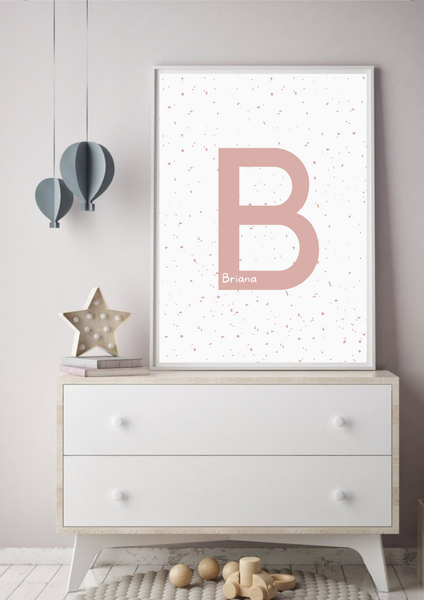 Personalised Spotty Monogram - Pink