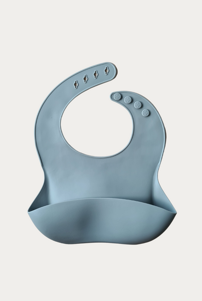 Silicone Baby Bib - Grey