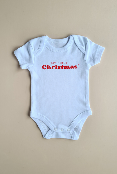 My first Christmas - 100% Cotton Bodysuit