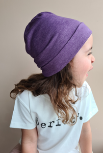 Cotton Beanie - Purple