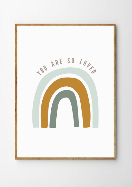 Modern Rainbow - Nursery Printable Art