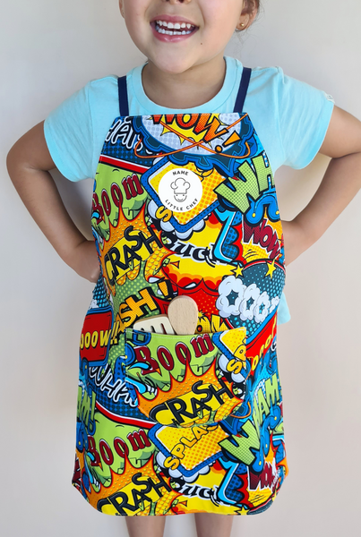 Personalised Kids Apron - Crash!