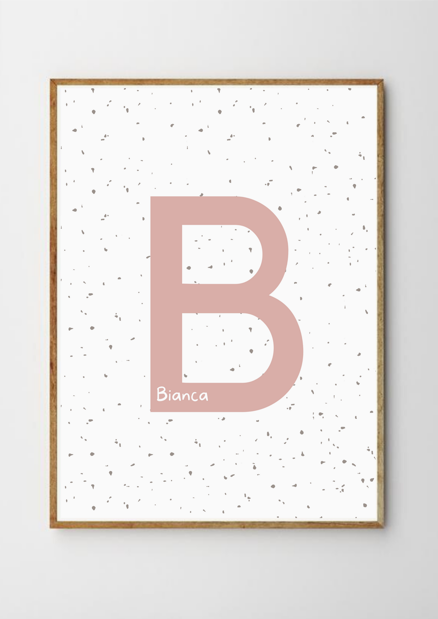 Personalised Spotty Monogram - Pink