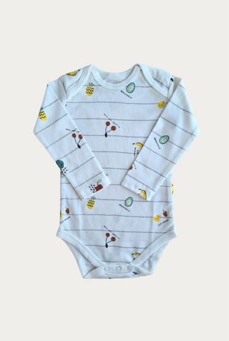 Cotton Bodysuit - Little Fruits