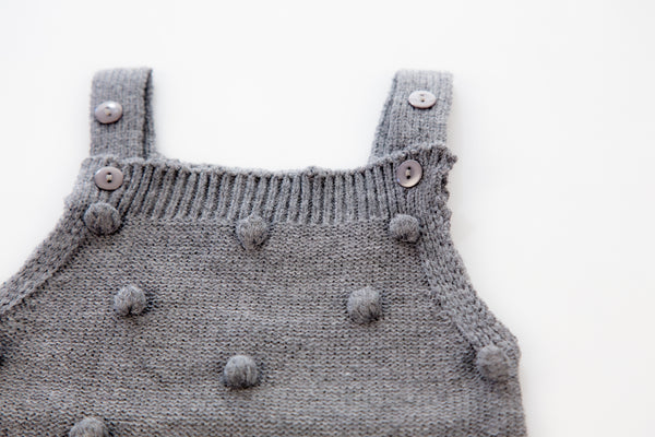 Coco Romper - Charcoal