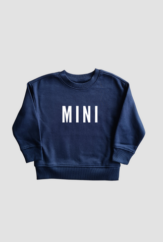 Kids Crew Sweatshirt - Deep Blue